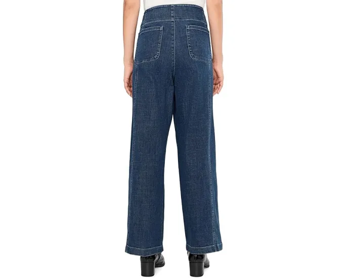 Eileen Fisher Широкие брюки полной длины из джинсовой ткани со стрейчем