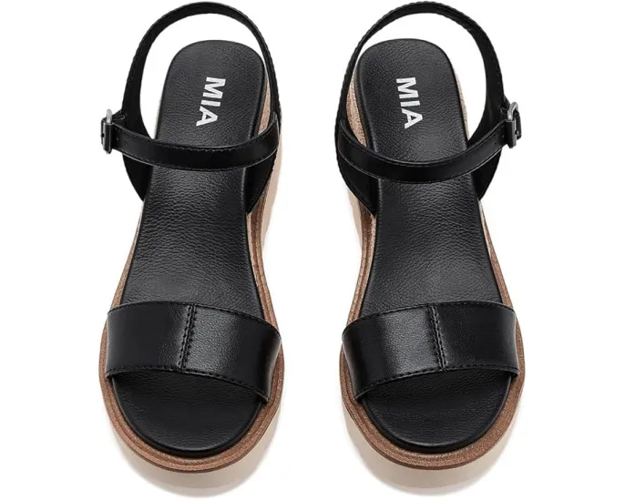 Босоножки MIA Ophidia на платформе с плетеной подошвой и ремешком на щиколотке