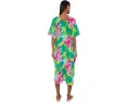 Tropic Crinkle Windowpane Caftan