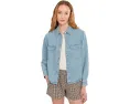 Джинсовая куртка-рубашка Airy Denim Relaxed Madewell с хлопковым составом