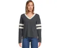 Футболка Faherty Sunwashed Slub V-neck с v-образным вырезом