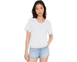 Футболка Clara Tee с кружевной отделкой из органического хлопка и TENCEL Toad&Co