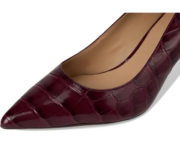 Лодочки LAUREN Ralph Lauren Lanette из кожи с тиснением под крокодила