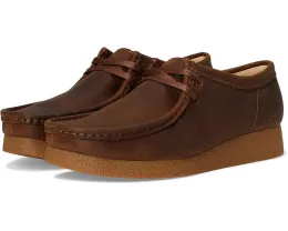 Обувь Clarks Wallabee EVO из мягкой вощеной кожи с эффектом креповой подошвы