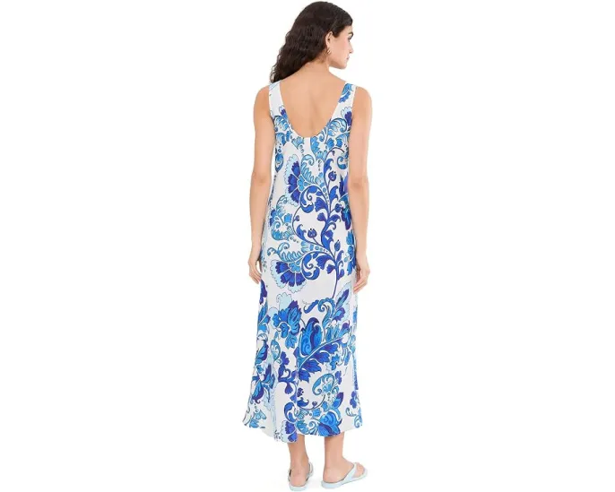 Льняное платье-майка Linen Bias Tank Dress от Johnny Was