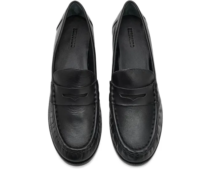 Бернардо Tilda из мягкой кожи и замши на низком каблуке