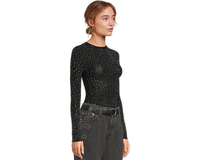 Боди Night Sky с длинными рукавами и вставками из сетки от Free People