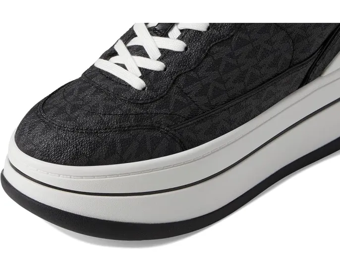 Кроссовки MICHAEL Michael Kors Hayes Lace Up на платформе с металлическим ПВХ верхом