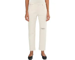 Прямые джинсы Levi's Ripped Wedgie с потертостями и рваными деталями