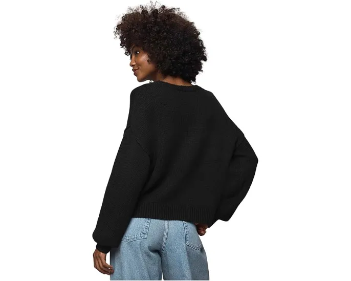 Универсальный свитер-пуловер Delaney с круглой горловиной и ребристыми манжетами Splendid