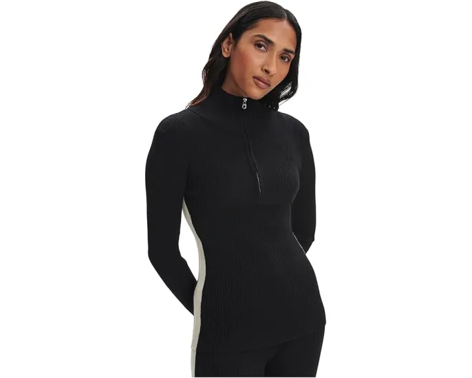 Свитер Varley Demi 2.0 с полузастежкой и контрастной панелью