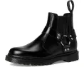 Chelsea ботинки Dr. Martens 2976 Harness из черной анилиновой кожи с декоративными шпильками