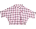 Burberry Kids блуза Maisie с воротником и короткими рукавами реглан