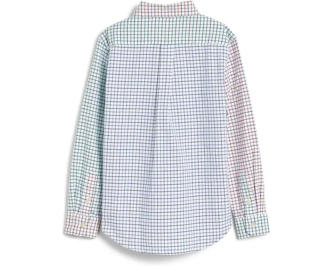 Оксфордская рубашка Tattersall Cotton Oxford Fun Shirt от Polo Ralph Lauren