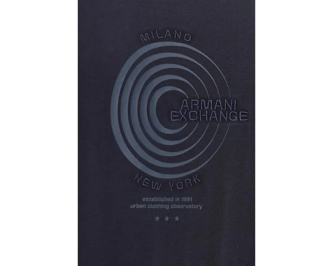 Футболка Armani Exchange с круглым принтом и коротким рукавом