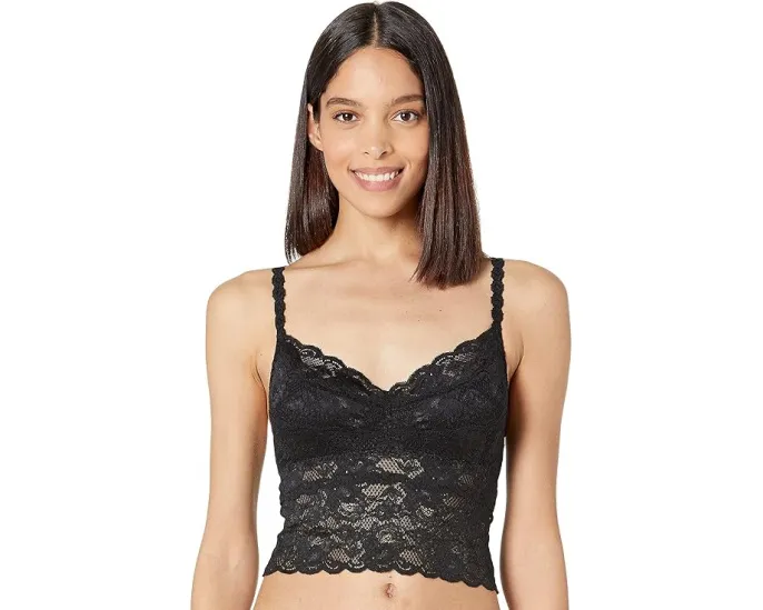 Кроп-топ Cosabella Never Say Never из хлопка и кружева