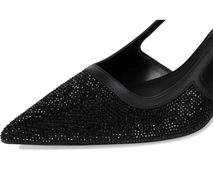 Туфли MICHAEL Michael Kors Alora Mid Sling с узором из зебрового страз и ремешком на щиколотке