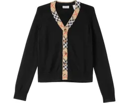 Детский шерстяной свитер Lavenham от Burberry Kids с V-образным вырезом