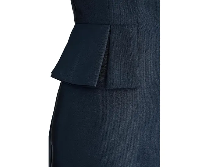 Короткое платье Mikado Ruffle с плиссированным пеплумом от Adrianna Papell