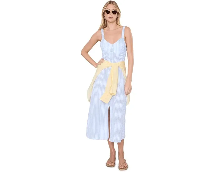 Платье миди Madelyn Stripe от Splendid в полоску
