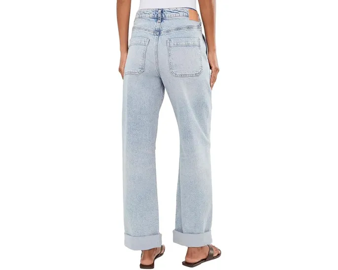 Джинсы Mercer с высокой посадкой и манжетами AG Jeans