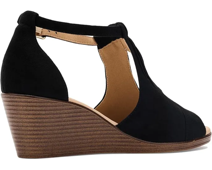 Босоножки Journee Collection Kedzie на платформе с ремешками и вырезом