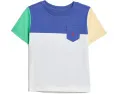 Футболка Polo Ralph Lauren Kids Color-Blocked из хлопкового джерси