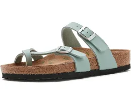 Сандалии Birkenstock Mayari с цветным принтом на стельке и перекрестными ремешками