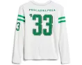 Футболка NFL Philadelphia Eagles с полосатым кокеткой для детей