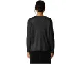 Свитер EILEEN FISHER из шерсти с люрексом и круглым вырезом