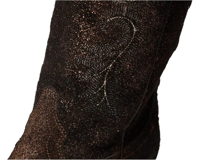 Сапоги Corral Z5240 до середины икры с металлизированной кожей и вышивкой