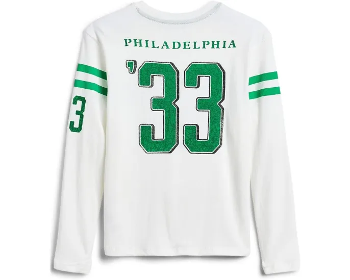 Футболка NFL Philadelphia Eagles с полосатым кокеткой для детей