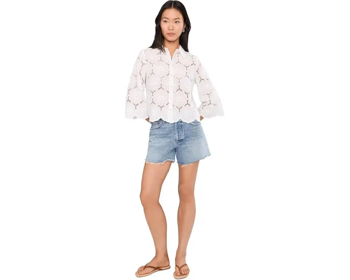 Vince Camuto рубашка с коротким рукавом и воротником