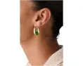 Серьги-обручи Kate Spade New York Harmony Hoops со стеклом
