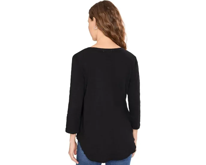 Футболка V-Neck с рукавом 3/4 и округлым низом Mod-o-doc