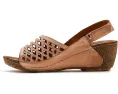 Женские босоножки Denair на танкетке с лазерной резьбой от Spring Step