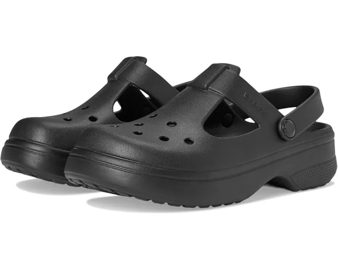 Детские кроксы Crocs Classic Mary Jane с ремешком в классическом стиле