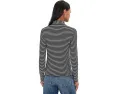 Водолазка Madewell в полоску с драпировкой и отделкой Coverstitch
