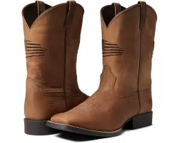 Сапоги Ariat Patriot II Homestd для детей с вышитым флагом США и квадратным носком