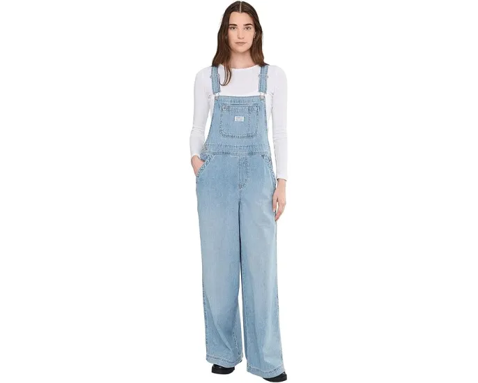 Комбинезон Levi's® Premium XL с широкими штанинами и нагрудным карманом