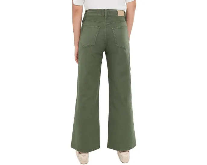 Широкие брюки Paige Ari с завязкой на поясе в цвете Vintage Ivy Green