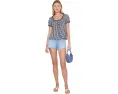 Splendid блуза Gigi Gingham Puff Sleeve в клетку с пышными рукавами