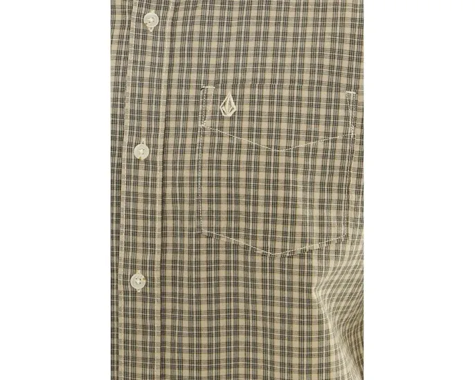 Рубашка Volcom Brewster с коротким рукавом в микро-клетку