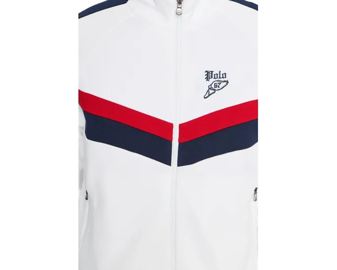 Тренировочная куртка Double-Knit Track Polo Ralph Lauren с молнией