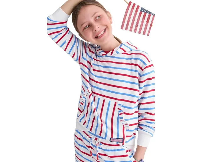 Детская толстовка Dreamcloth Vineyard Vines с капюшоном в полоску
