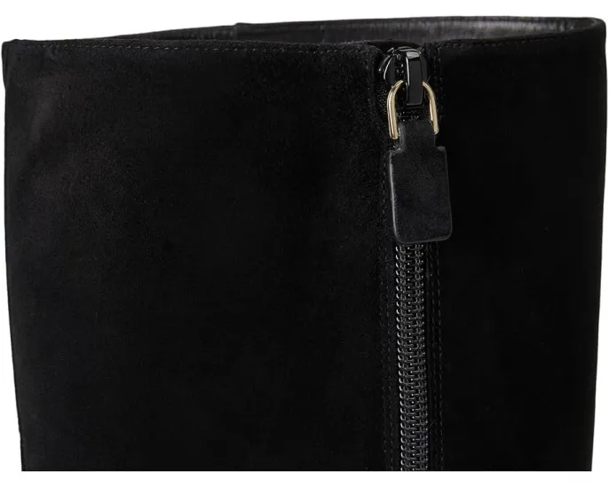 Высокие сапоги Vinnie Zip 50 на изящном каблуке из козьей кожи Stuart Weitzman