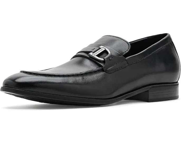 Лоферы Rockport Carlo из черной кожи с металлической деталью