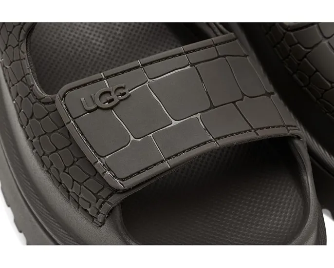 Сандалии UGG Goldenglow Embossed с тиснением под крокодила и регулируемыми застежками