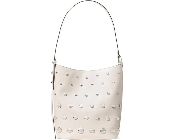 Сумка-ведро Halo из мелкозернистой кожи со стразами на плечевом ремне Kate Spade New York