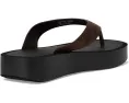 Кожаные шлепанцы Leather Platform Flip Flop от Tory Burch на платформе